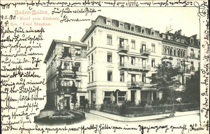 Baden-Baden Hotel zum Einhorn