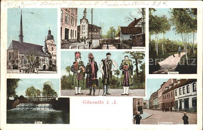 Goessnitz Saale Uferstrasse Kirche Mittelstrasse