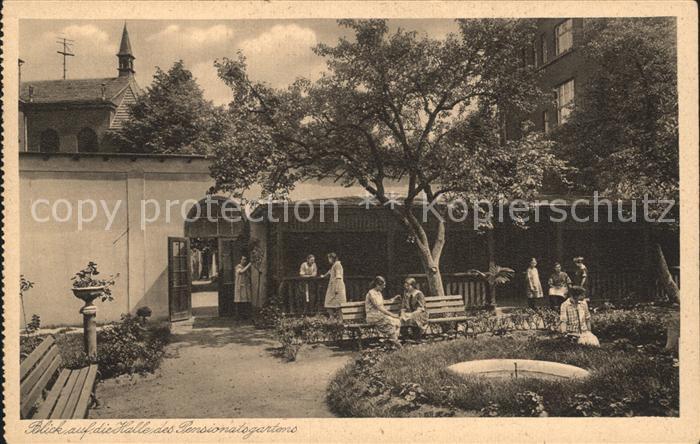 Lippstadt Katholische Lyzeum Frauenschule Halle des Pensionatsgartens