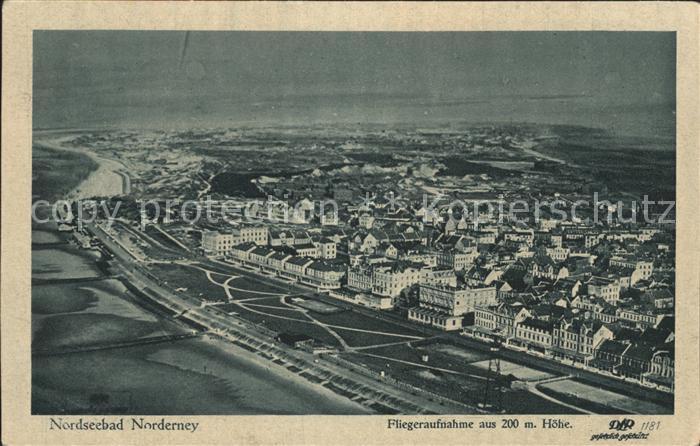 Norderney Nordseebad Fliegeraufnahme