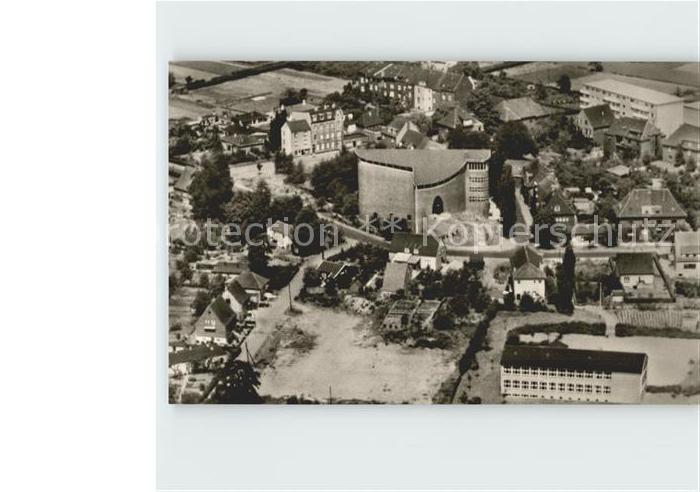 Wesel Rhein Friedenskirche zu den Heiligen Engeln Fliegeraufnahme
