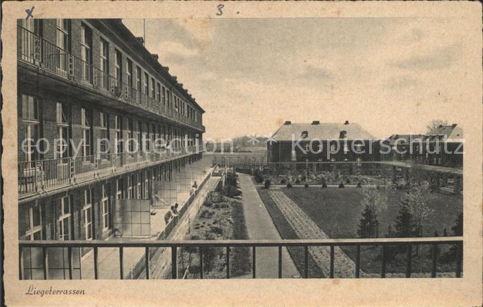 Muenster Westfalen Reservelazarett Liegeterrassen