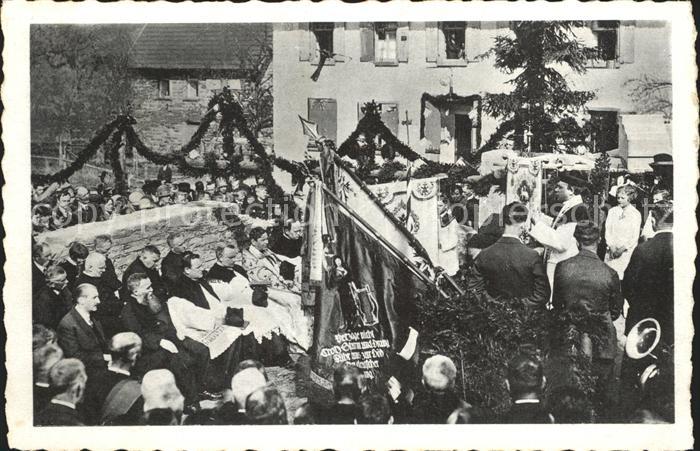 Heidersbach Grundsteinlegung Kirche