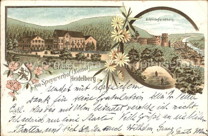 Heidelberg Neckar Speyererhof Schloss