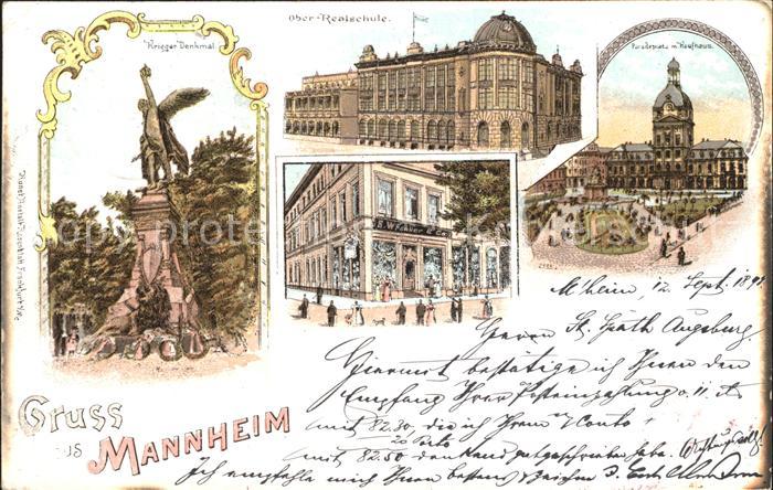 Mannheim Krieger- Denkmal Ober- Realschule