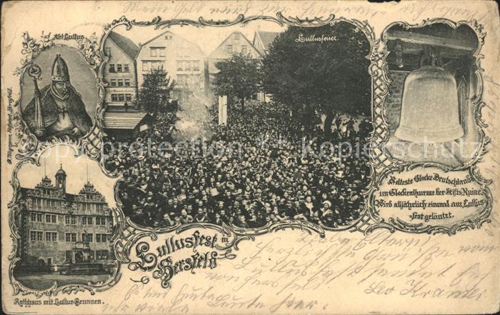 Hersfeld Bad Rathaus Lullus- Brunnen