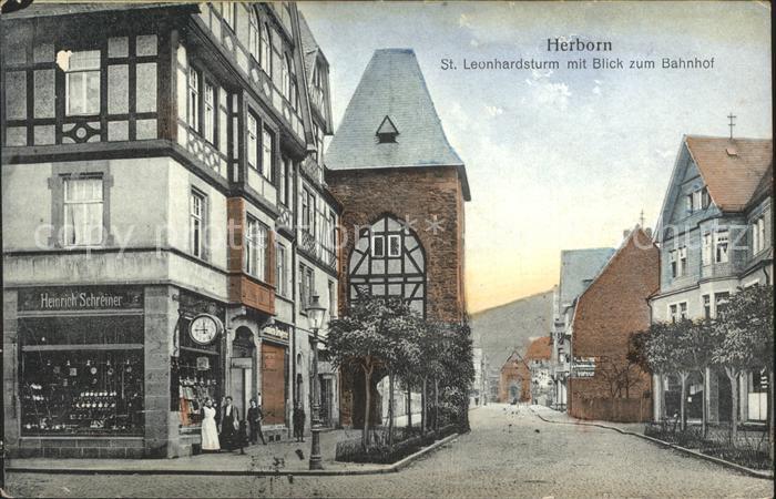 Herborn Hessen Sankt Leonhardsturm Bahnhof