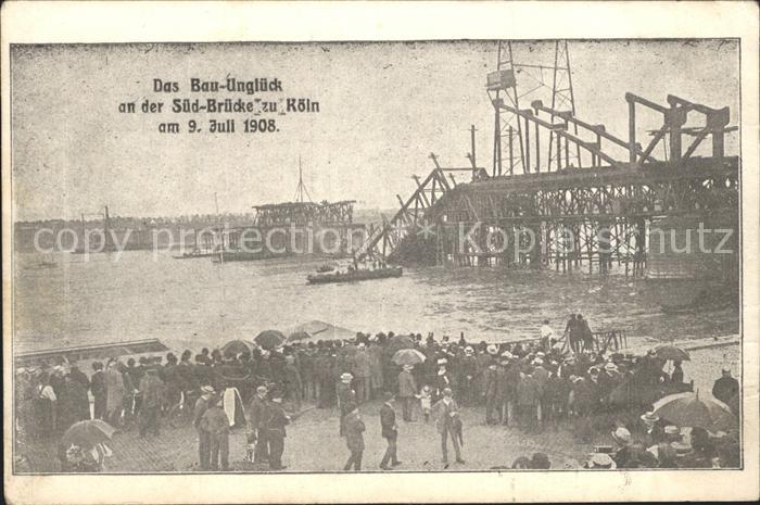 Koeln Rhein Bau- Unglueck Sued- Bruecke