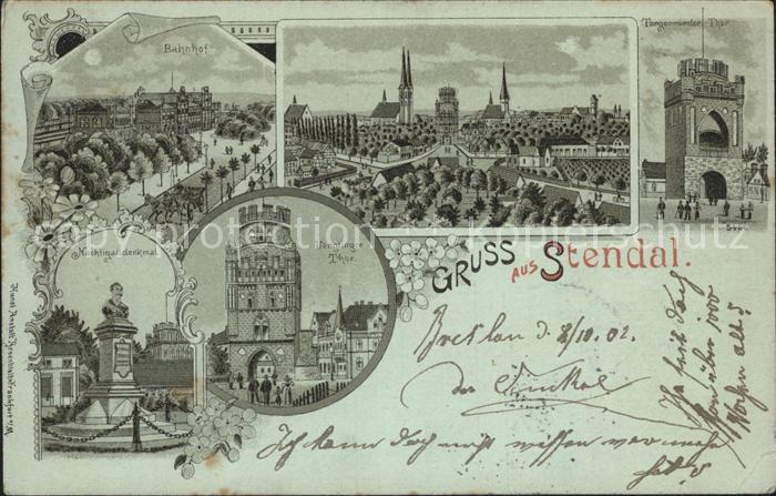 Stendal Bahnhof Tangermuender Tor Nachtigalldenkmal