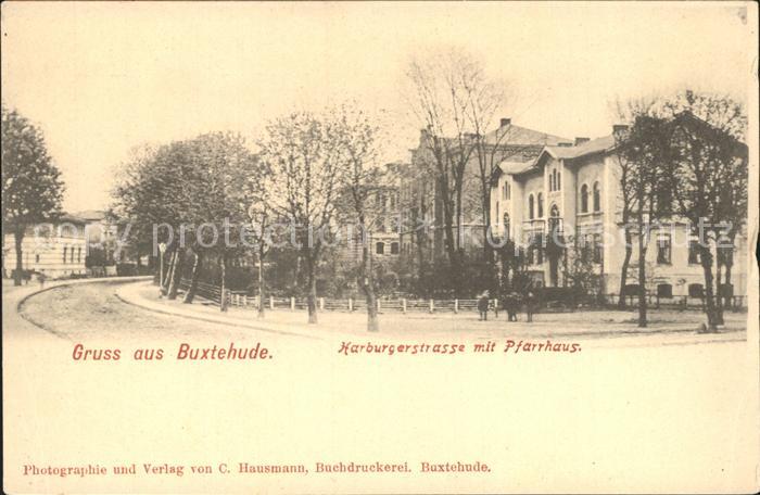 Buxtehude Hamburgerstrasse mit Pfarrhaus