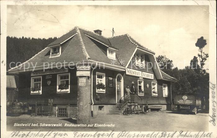 Blasiwald Restauration zur Eisenbreche