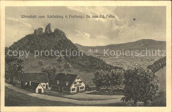 Freiburg Breisgau Wirtschaft zum Schoenberg