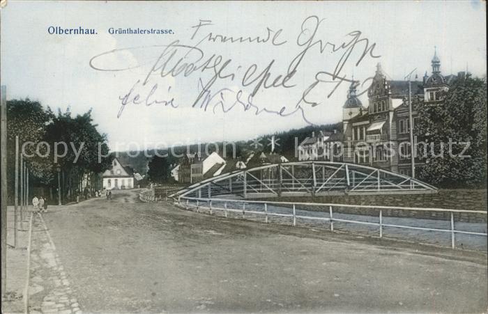 Olbernhau Erzgebirge Gruenthalerstrasse