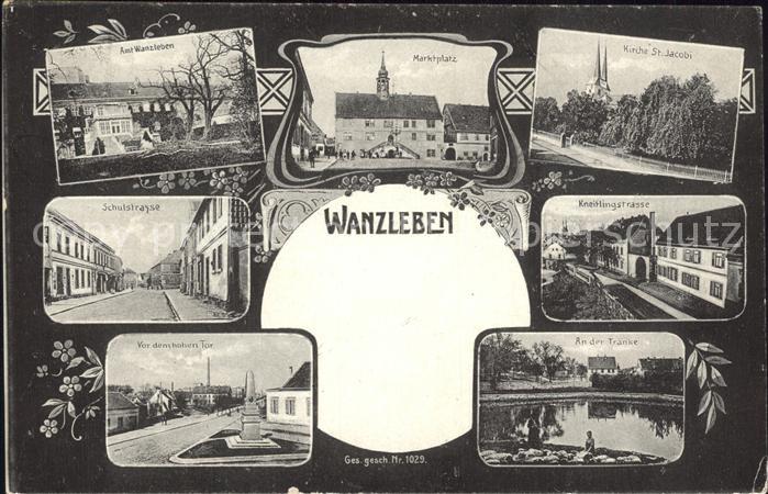 Wanzleben Marktplatz Schulstrasse Kirche Sankt Jacobi
