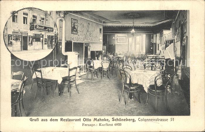 Schoeneberg Berlin Restaurant Otto Mahnke