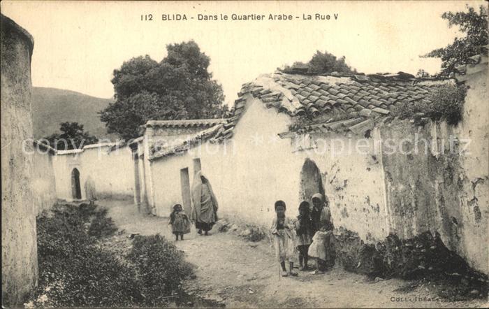 Blida Algerien Dans le Quartier Arabe La Rue V