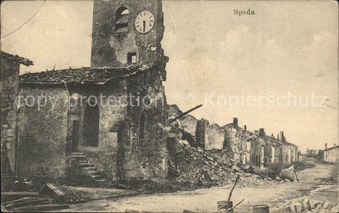 Spada Im WK1 zerstörte Stadt