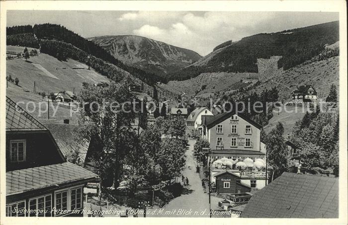 Petzer Tschechien mit Brunnenberg