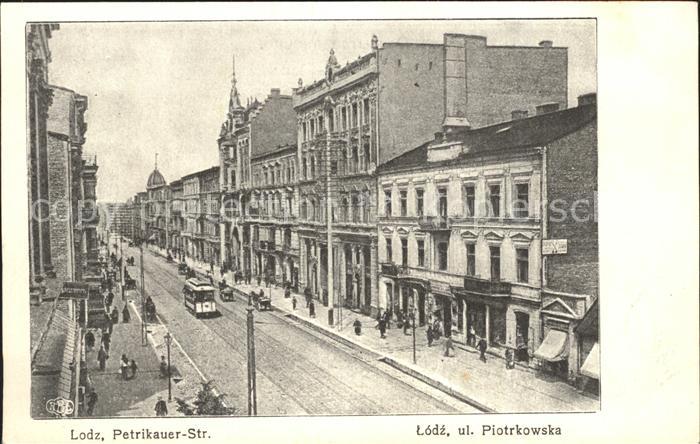 Litzmannstadt Lodz Petrikauer Strasse