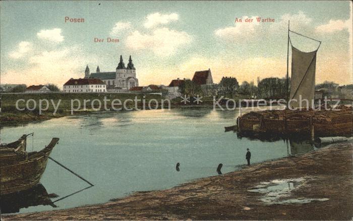 Posen Poznan Der Dom an der Warthe