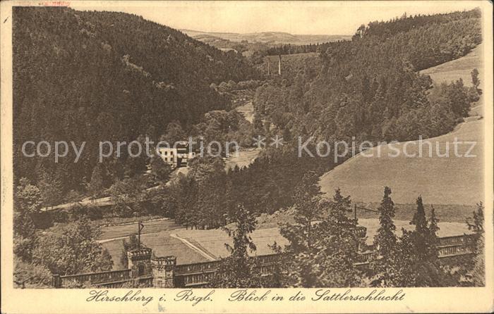 Hirschberg Jelenia Gora Blick in die Sattlerschlucht