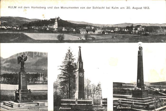 Kulm Chlumec Horkaberg Monumenten Schlacht 1813