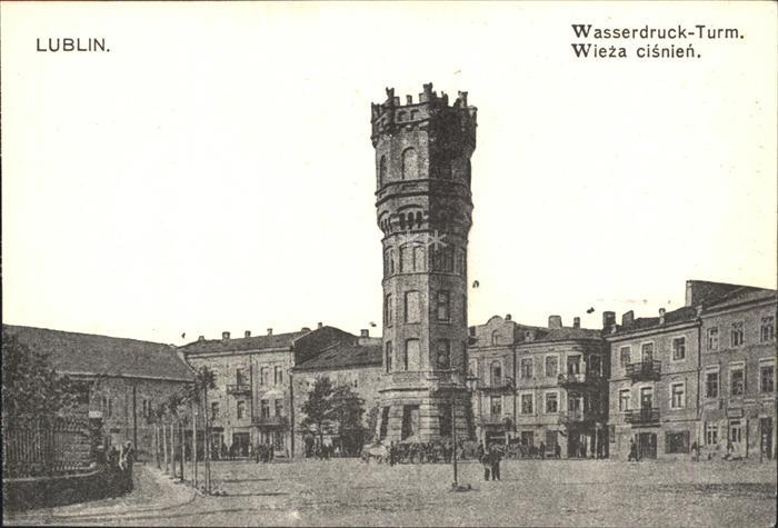 Lublin Lubelskie Wasserdruck Turm