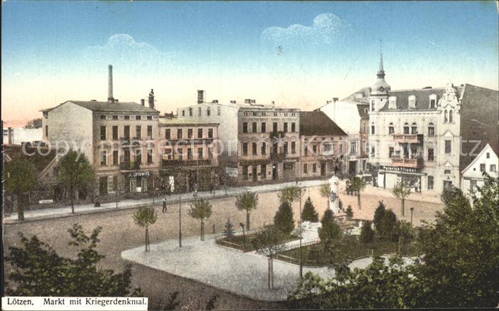 Loetzen Masuren Gizycko Markt Kriegerdenkmal
