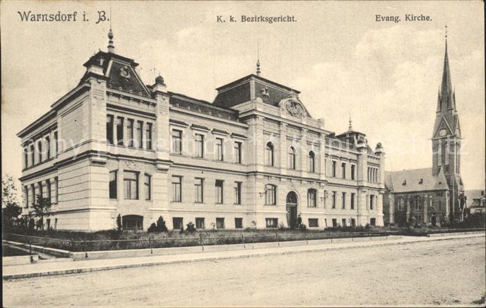 Warnsdorf Varnsdorf Boehmen Bezirksgericht Evangelische Kirche