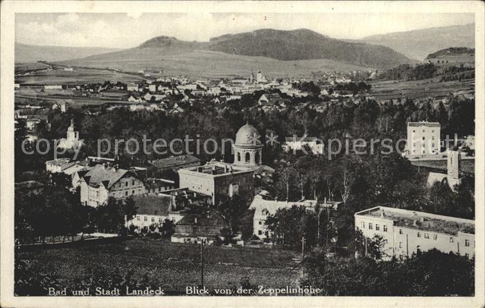 Landeck Bad Blick von der Zeppelinhoehe