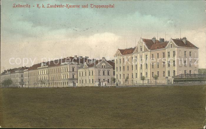 Leitmeritz Litomerice Nordboehmen Landwehr- Kaserne Truppenspital