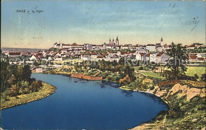 Saaz Tschechien Partie an der Eger