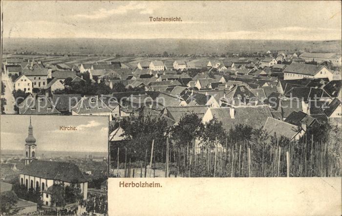 Herbolzheim Breisgau Kirche Totalansicht
