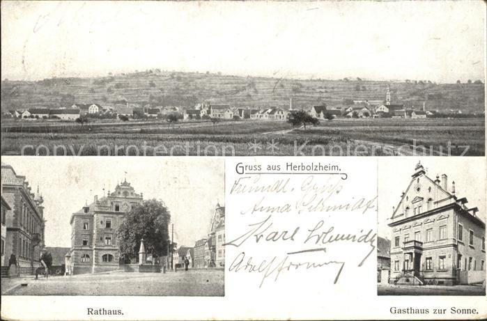 Herbolzheim Breisgau Rathaus Gasthaus zur Sonne