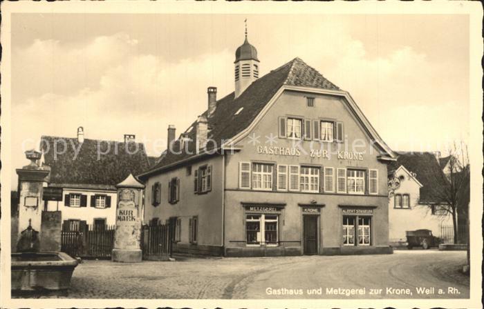 Weil Rhein Gasthaus Metzgerei zur Krone