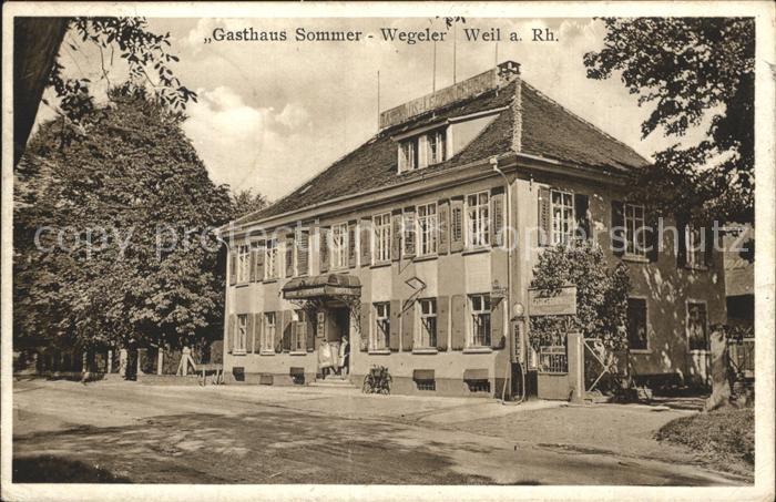 Weil Rhein Gasthaus Sommer- Wegeler