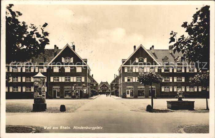 Weil Rhein Hindenburgplatz