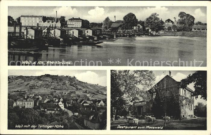 Weil Rhein Rheinbruecke Restaurant zum Mooswald