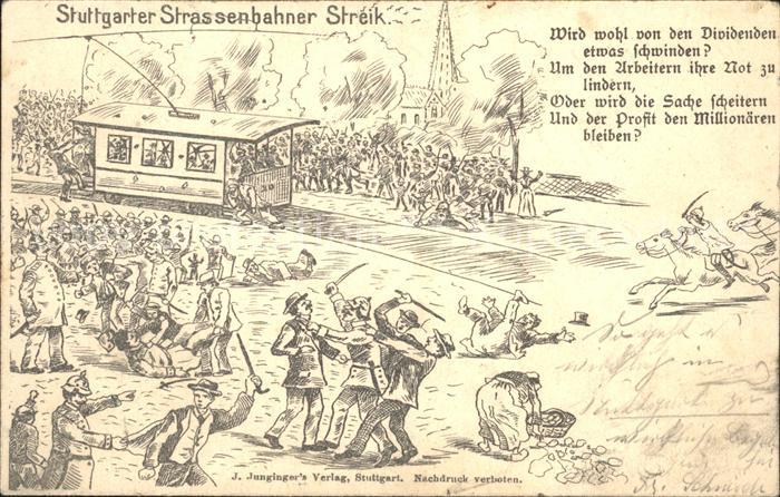 Stuttgart Strassenbahner Streik