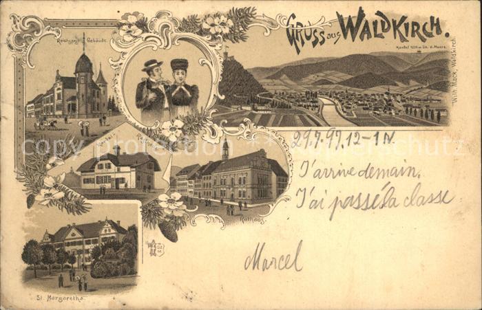 Waldkirch Breisgau Reichspost- Gebaeude Kanzel- Rasthaus