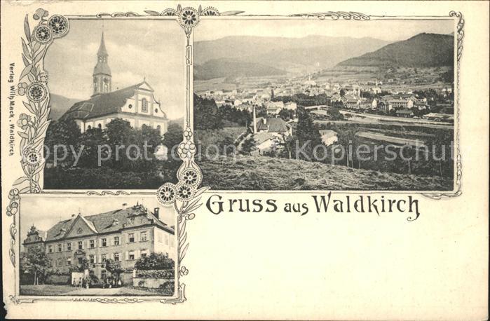 Waldkirch Breisgau Kirche Stadtansicht