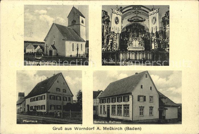 Worndorf Kirche Pfarrhaus Schule Rathaus