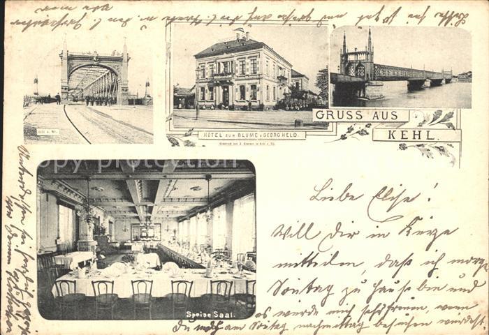 Kehl Rhein Hotel zur Blume Speisesaal