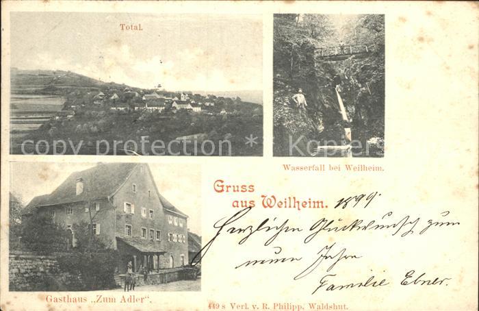 Weilheim Waldshut Wasserfall Gasthaus zum Adler