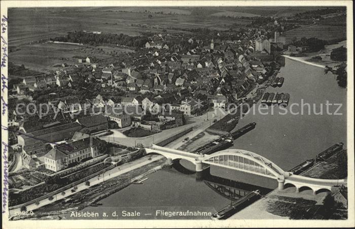 Alsleben Saale Fliegeraufnahme