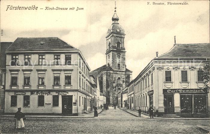 Fuerstenwalde Spree Kirch- Strasse Dom