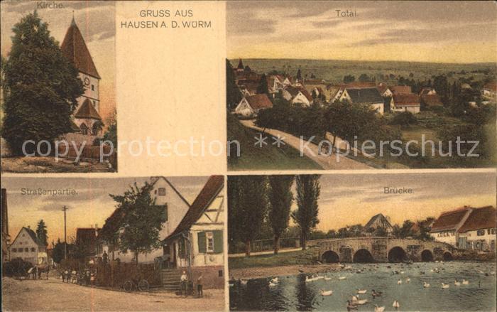 Hausen Weil Stadt Total Strassenpartie Bruecke