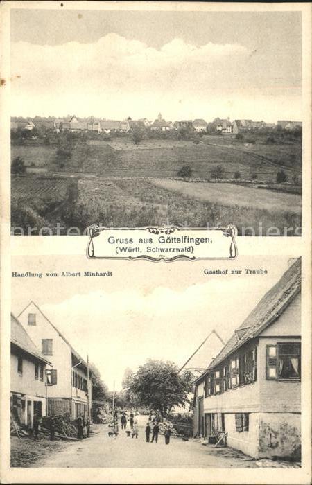 Goettelfingen Gaeu Handlung Albert Minhardt Gasthof zur Traube Stadtansicht