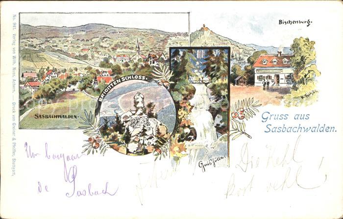 Sasbachwalden Brigitten Schloss Stadtansicht