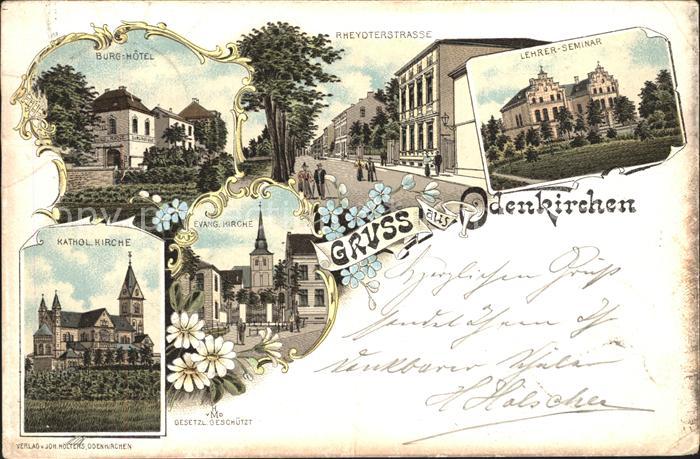 Odenkirchen Lehrer- Seminar Burg- Hotel Evangelische Kirche